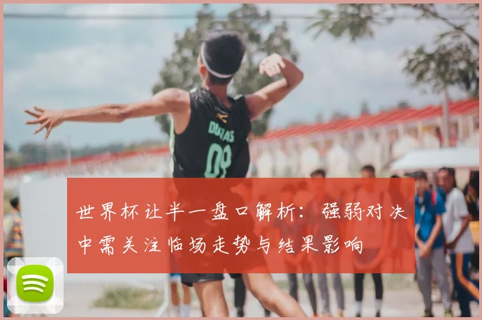 世界杯让半一盘口解析:强弱对决中需关注临场走势与结果影响