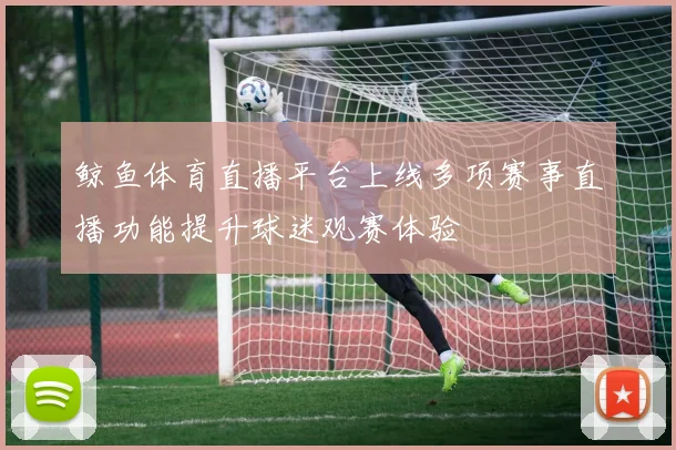 鲸鱼体育直播平台上线多项赛事直播功能提升球迷观赛体验